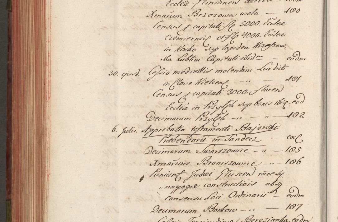 Zdjęcie nr 695 dla obiektu archiwalnego: Acta actorum episcopalium R. D. Constantini Feliciani in Szaniawy Szaniawski, episcopi Cracoviensis, ducis Severiae per annos 1720 - 1723 conscripta. Volumen I