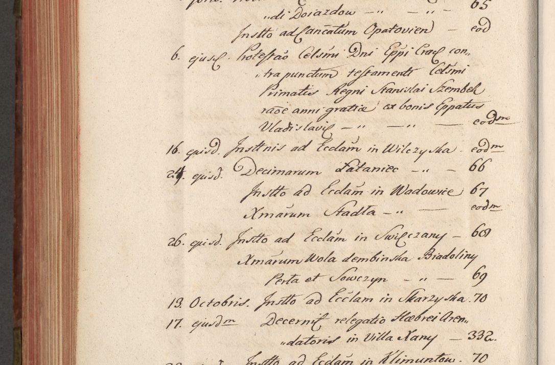Zdjęcie nr 687 dla obiektu archiwalnego: Acta actorum episcopalium R. D. Constantini Feliciani in Szaniawy Szaniawski, episcopi Cracoviensis, ducis Severiae per annos 1720 - 1723 conscripta. Volumen I