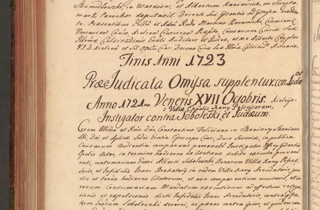 Zdjęcie nr 677 dla obiektu archiwalnego: Acta actorum episcopalium R. D. Constantini Feliciani in Szaniawy Szaniawski, episcopi Cracoviensis, ducis Severiae per annos 1720 - 1723 conscripta. Volumen I