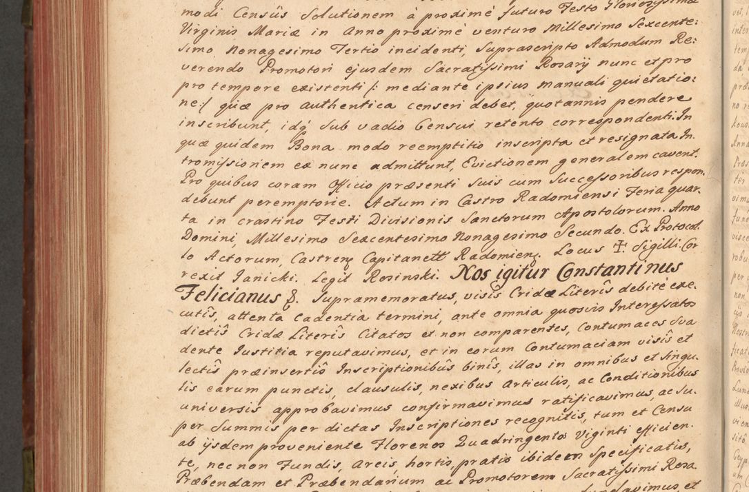 Zdjęcie nr 667 dla obiektu archiwalnego: Acta actorum episcopalium R. D. Constantini Feliciani in Szaniawy Szaniawski, episcopi Cracoviensis, ducis Severiae per annos 1720 - 1723 conscripta. Volumen I