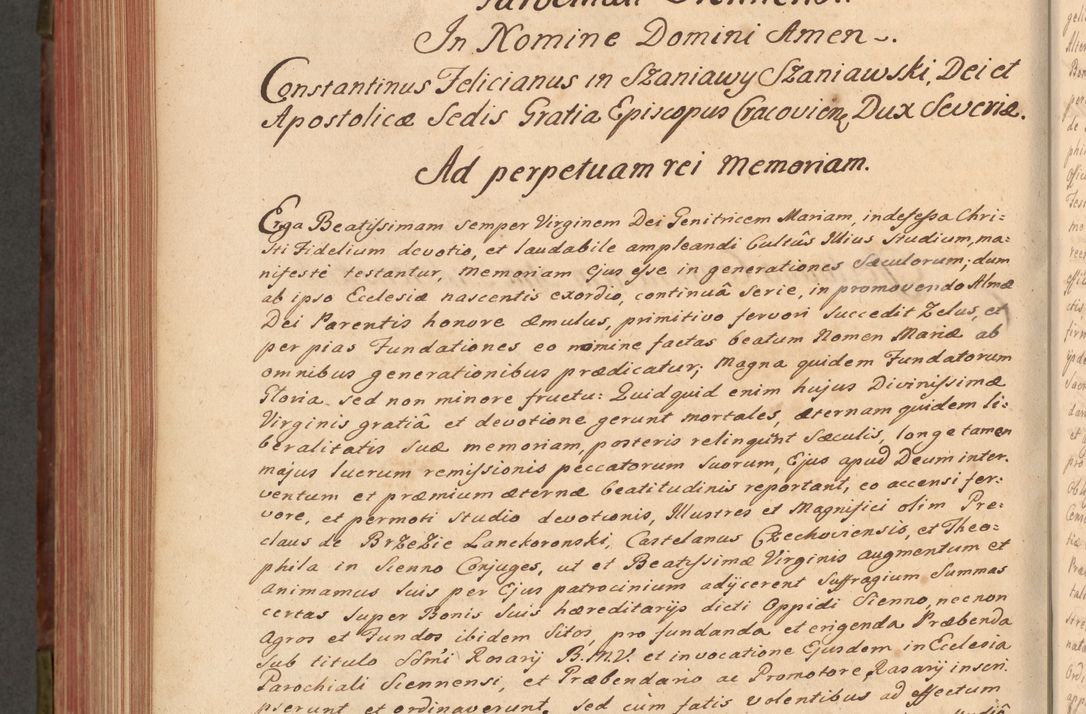 Zdjęcie nr 661 dla obiektu archiwalnego: Acta actorum episcopalium R. D. Constantini Feliciani in Szaniawy Szaniawski, episcopi Cracoviensis, ducis Severiae per annos 1720 - 1723 conscripta. Volumen I