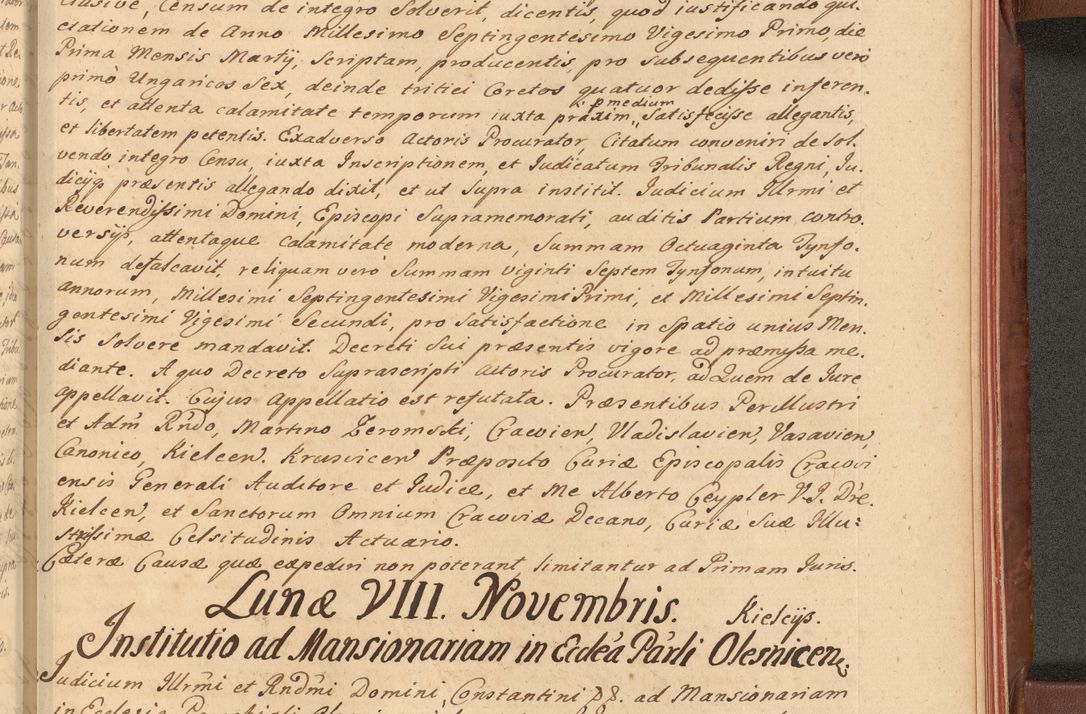 Zdjęcie nr 644 dla obiektu archiwalnego: Acta actorum episcopalium R. D. Constantini Feliciani in Szaniawy Szaniawski, episcopi Cracoviensis, ducis Severiae per annos 1720 - 1723 conscripta. Volumen I