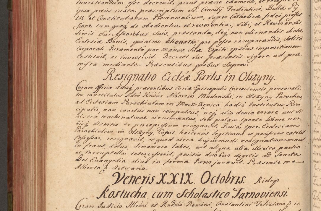 Zdjęcie nr 639 dla obiektu archiwalnego: Acta actorum episcopalium R. D. Constantini Feliciani in Szaniawy Szaniawski, episcopi Cracoviensis, ducis Severiae per annos 1720 - 1723 conscripta. Volumen I