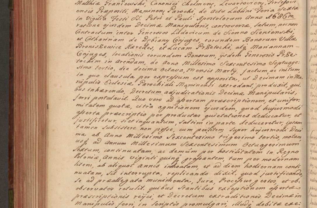 Zdjęcie nr 633 dla obiektu archiwalnego: Acta actorum episcopalium R. D. Constantini Feliciani in Szaniawy Szaniawski, episcopi Cracoviensis, ducis Severiae per annos 1720 - 1723 conscripta. Volumen I