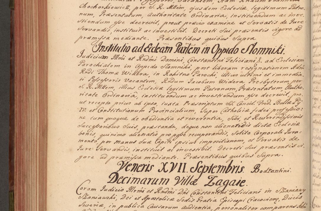 Zdjęcie nr 629 dla obiektu archiwalnego: Acta actorum episcopalium R. D. Constantini Feliciani in Szaniawy Szaniawski, episcopi Cracoviensis, ducis Severiae per annos 1720 - 1723 conscripta. Volumen I