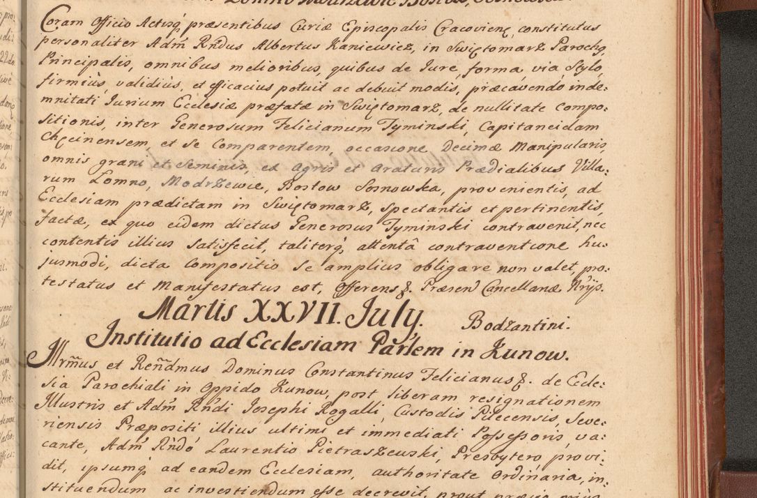 Zdjęcie nr 618 dla obiektu archiwalnego: Acta actorum episcopalium R. D. Constantini Feliciani in Szaniawy Szaniawski, episcopi Cracoviensis, ducis Severiae per annos 1720 - 1723 conscripta. Volumen I
