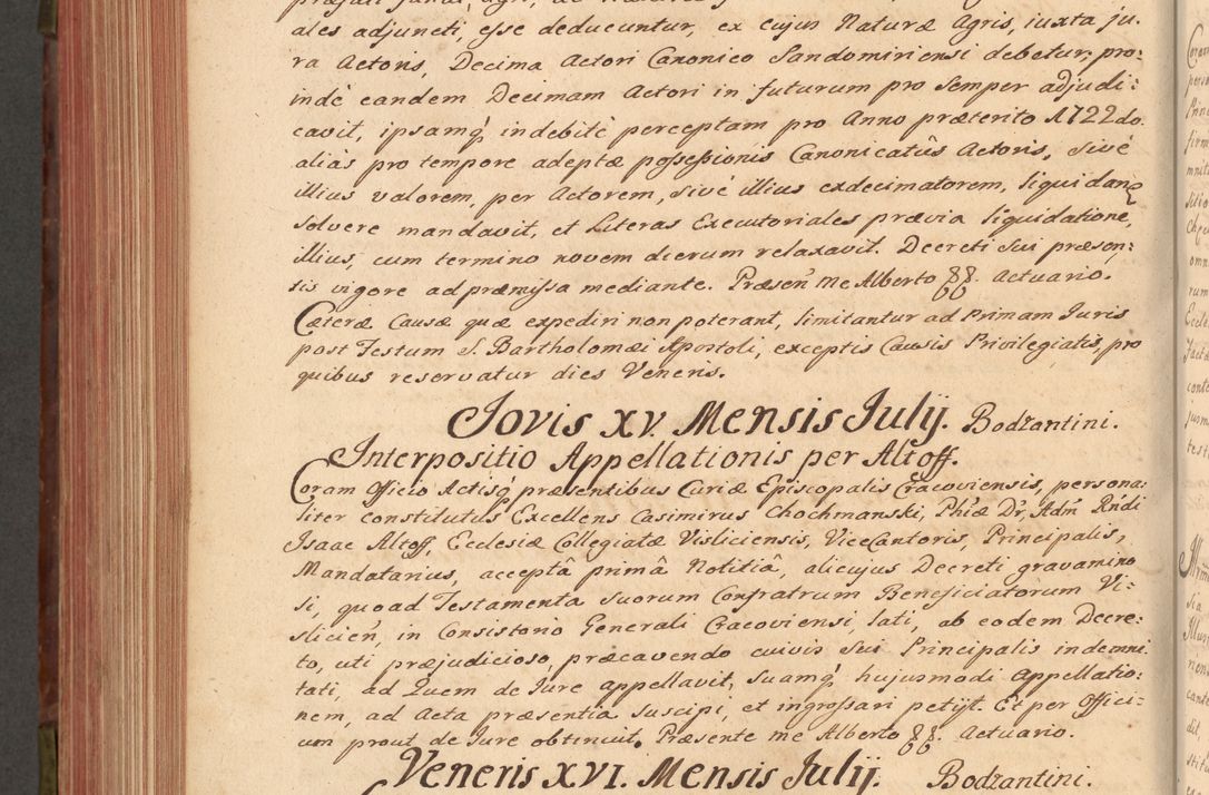 Zdjęcie nr 617 dla obiektu archiwalnego: Acta actorum episcopalium R. D. Constantini Feliciani in Szaniawy Szaniawski, episcopi Cracoviensis, ducis Severiae per annos 1720 - 1723 conscripta. Volumen I