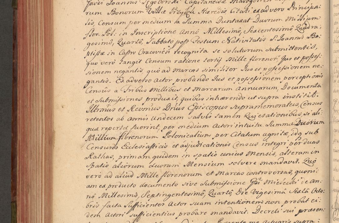 Zdjęcie nr 607 dla obiektu archiwalnego: Acta actorum episcopalium R. D. Constantini Feliciani in Szaniawy Szaniawski, episcopi Cracoviensis, ducis Severiae per annos 1720 - 1723 conscripta. Volumen I