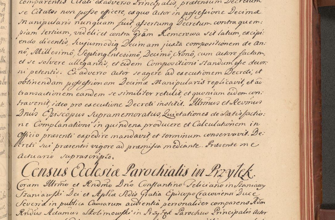 Zdjęcie nr 606 dla obiektu archiwalnego: Acta actorum episcopalium R. D. Constantini Feliciani in Szaniawy Szaniawski, episcopi Cracoviensis, ducis Severiae per annos 1720 - 1723 conscripta. Volumen I