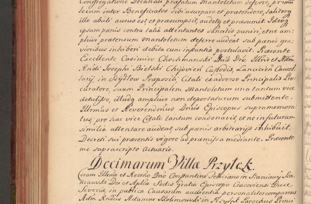Zdjęcie nr 605 dla obiektu archiwalnego: Acta actorum episcopalium R. D. Constantini Feliciani in Szaniawy Szaniawski, episcopi Cracoviensis, ducis Severiae per annos 1720 - 1723 conscripta. Volumen I