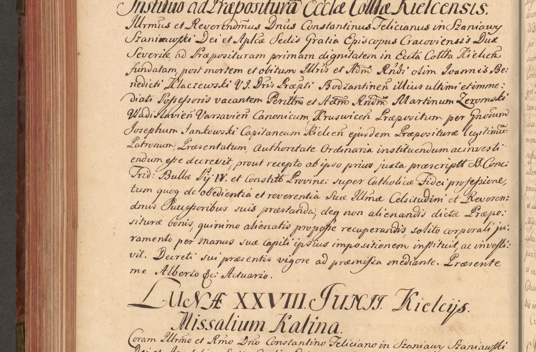 Zdjęcie nr 601 dla obiektu archiwalnego: Acta actorum episcopalium R. D. Constantini Feliciani in Szaniawy Szaniawski, episcopi Cracoviensis, ducis Severiae per annos 1720 - 1723 conscripta. Volumen I