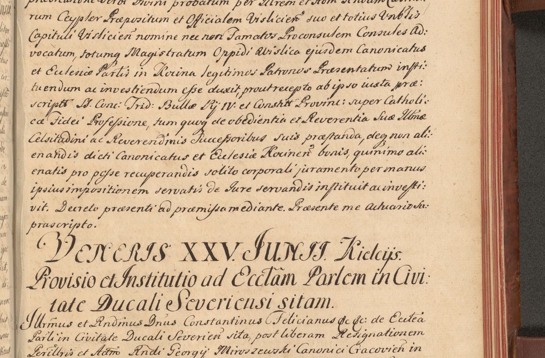 Zdjęcie nr 598 dla obiektu archiwalnego: Acta actorum episcopalium R. D. Constantini Feliciani in Szaniawy Szaniawski, episcopi Cracoviensis, ducis Severiae per annos 1720 - 1723 conscripta. Volumen I