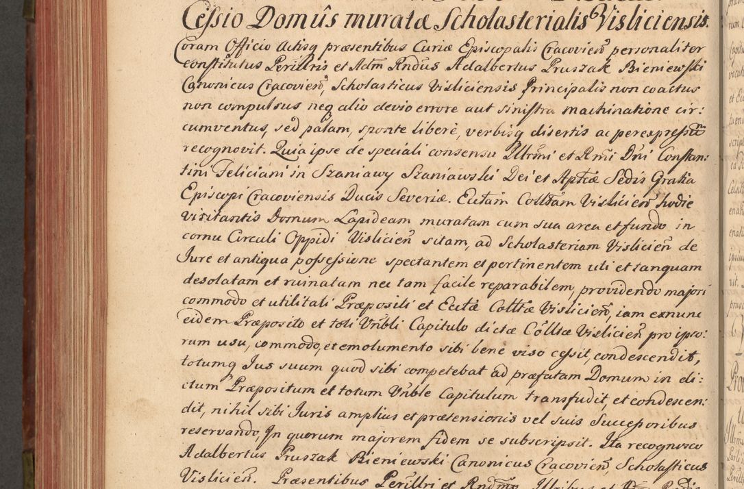 Zdjęcie nr 597 dla obiektu archiwalnego: Acta actorum episcopalium R. D. Constantini Feliciani in Szaniawy Szaniawski, episcopi Cracoviensis, ducis Severiae per annos 1720 - 1723 conscripta. Volumen I