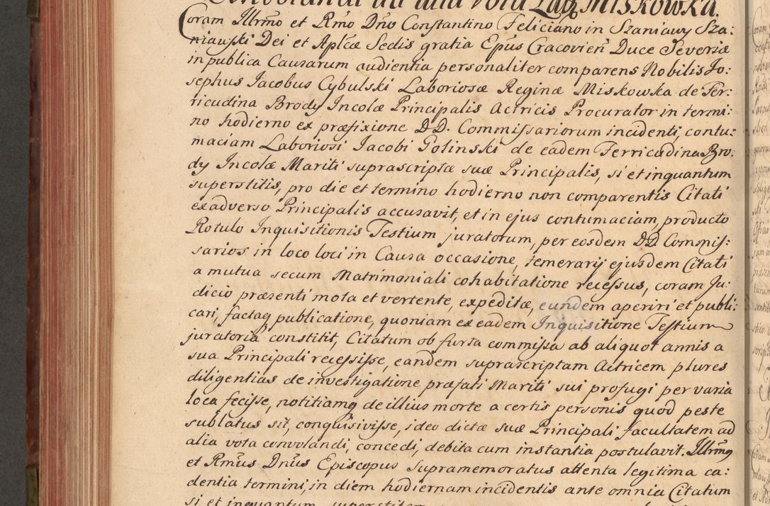 Zdjęcie nr 589 dla obiektu archiwalnego: Acta actorum episcopalium R. D. Constantini Feliciani in Szaniawy Szaniawski, episcopi Cracoviensis, ducis Severiae per annos 1720 - 1723 conscripta. Volumen I