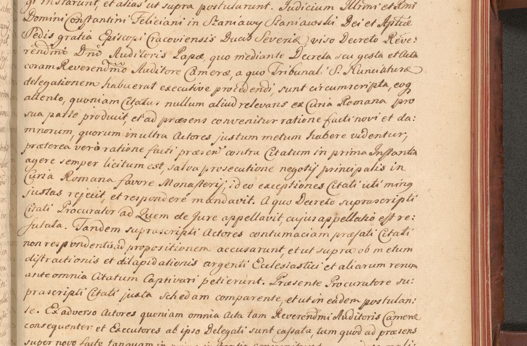 Zdjęcie nr 580 dla obiektu archiwalnego: Acta actorum episcopalium R. D. Constantini Feliciani in Szaniawy Szaniawski, episcopi Cracoviensis, ducis Severiae per annos 1720 - 1723 conscripta. Volumen I