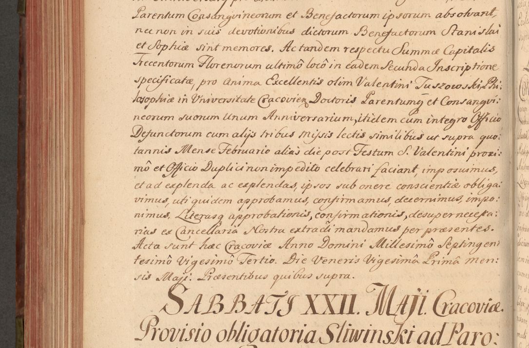 Zdjęcie nr 577 dla obiektu archiwalnego: Acta actorum episcopalium R. D. Constantini Feliciani in Szaniawy Szaniawski, episcopi Cracoviensis, ducis Severiae per annos 1720 - 1723 conscripta. Volumen I
