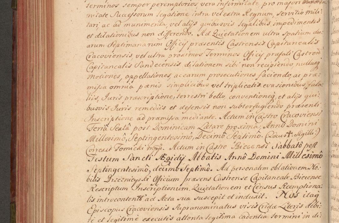 Zdjęcie nr 575 dla obiektu archiwalnego: Acta actorum episcopalium R. D. Constantini Feliciani in Szaniawy Szaniawski, episcopi Cracoviensis, ducis Severiae per annos 1720 - 1723 conscripta. Volumen I