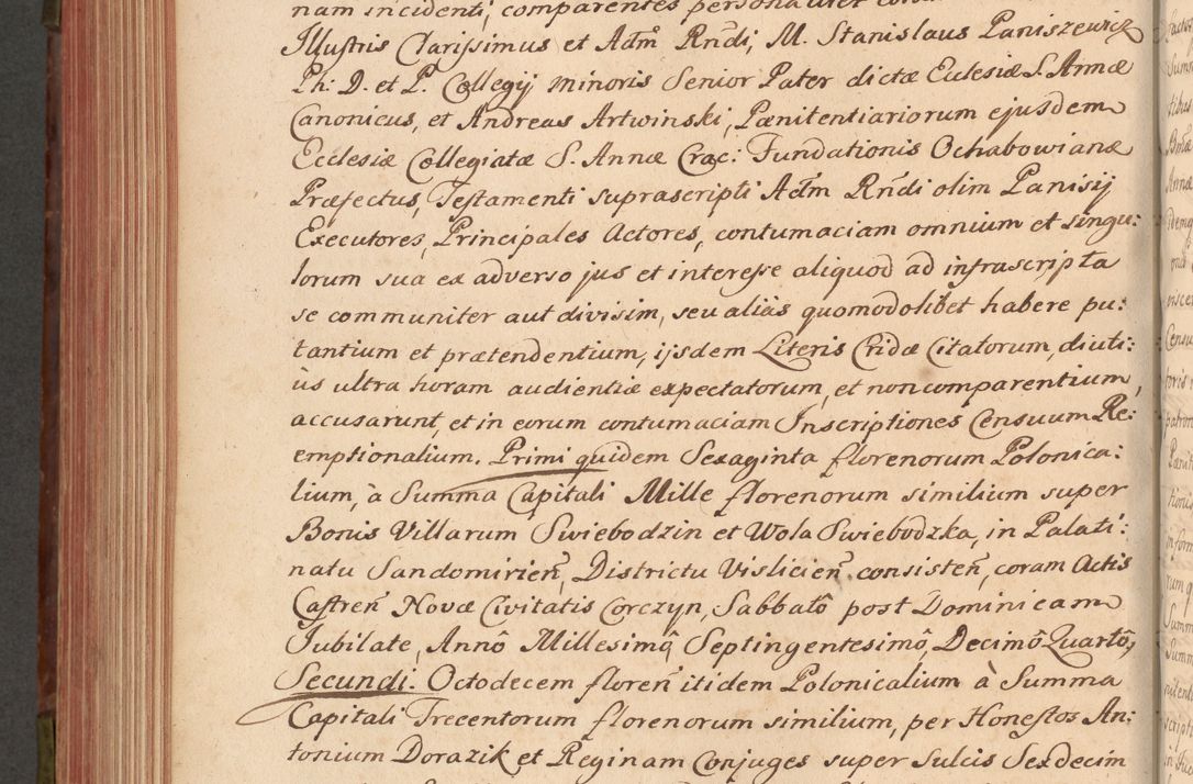 Zdjęcie nr 547 dla obiektu archiwalnego: Acta actorum episcopalium R. D. Constantini Feliciani in Szaniawy Szaniawski, episcopi Cracoviensis, ducis Severiae per annos 1720 - 1723 conscripta. Volumen I