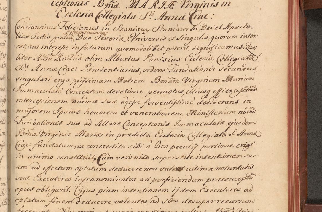 Zdjęcie nr 546 dla obiektu archiwalnego: Acta actorum episcopalium R. D. Constantini Feliciani in Szaniawy Szaniawski, episcopi Cracoviensis, ducis Severiae per annos 1720 - 1723 conscripta. Volumen I