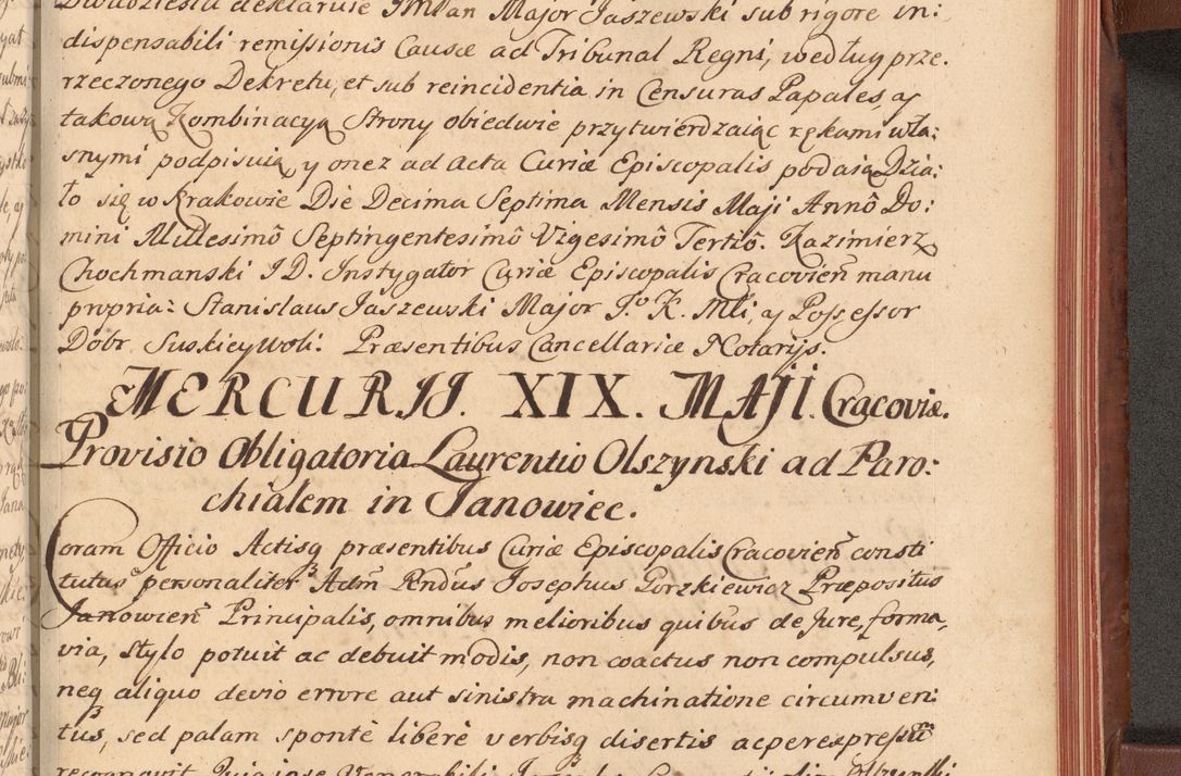 Zdjęcie nr 544 dla obiektu archiwalnego: Acta actorum episcopalium R. D. Constantini Feliciani in Szaniawy Szaniawski, episcopi Cracoviensis, ducis Severiae per annos 1720 - 1723 conscripta. Volumen I