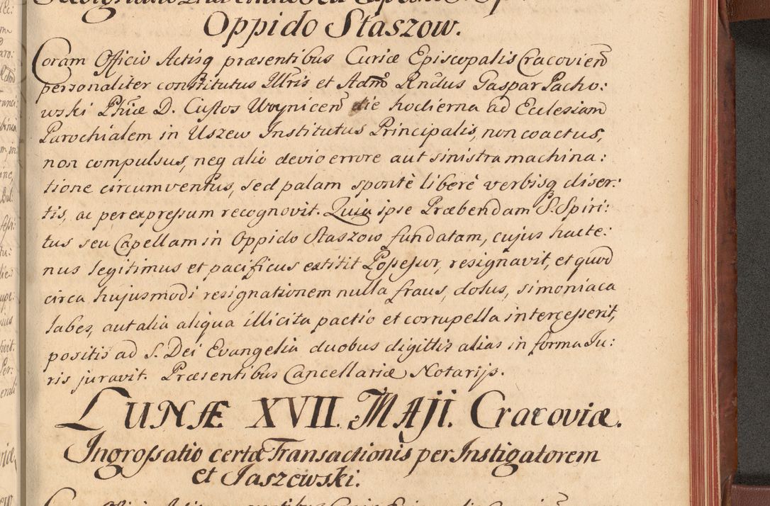Zdjęcie nr 542 dla obiektu archiwalnego: Acta actorum episcopalium R. D. Constantini Feliciani in Szaniawy Szaniawski, episcopi Cracoviensis, ducis Severiae per annos 1720 - 1723 conscripta. Volumen I