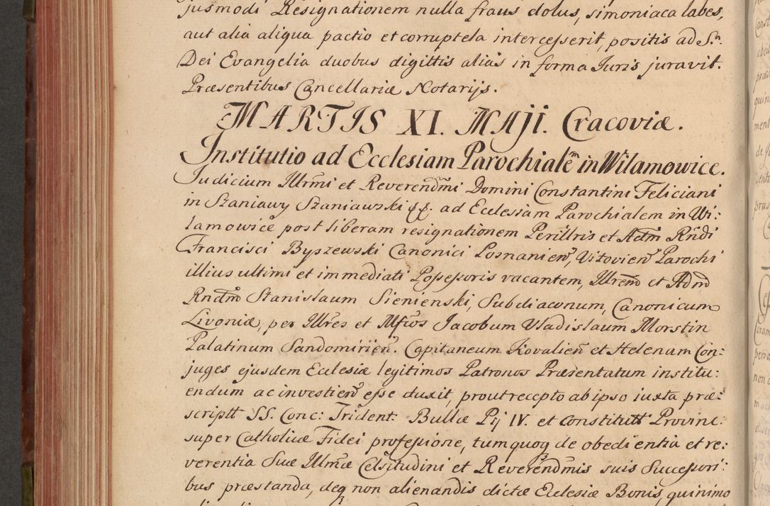 Zdjęcie nr 539 dla obiektu archiwalnego: Acta actorum episcopalium R. D. Constantini Feliciani in Szaniawy Szaniawski, episcopi Cracoviensis, ducis Severiae per annos 1720 - 1723 conscripta. Volumen I