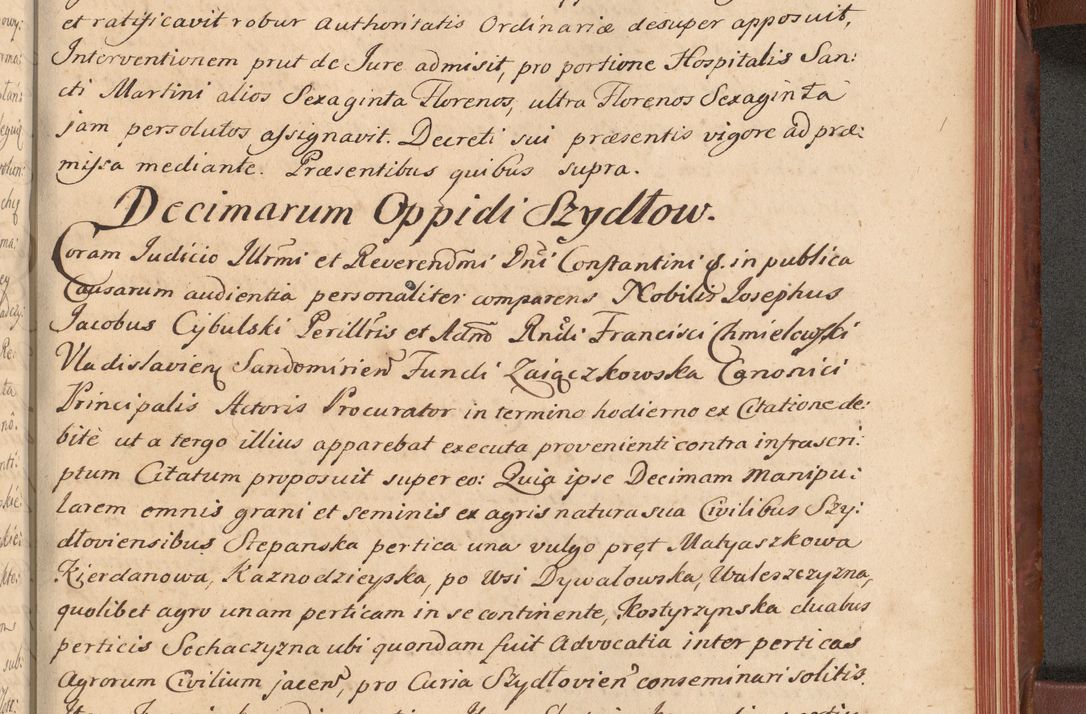 Zdjęcie nr 536 dla obiektu archiwalnego: Acta actorum episcopalium R. D. Constantini Feliciani in Szaniawy Szaniawski, episcopi Cracoviensis, ducis Severiae per annos 1720 - 1723 conscripta. Volumen I