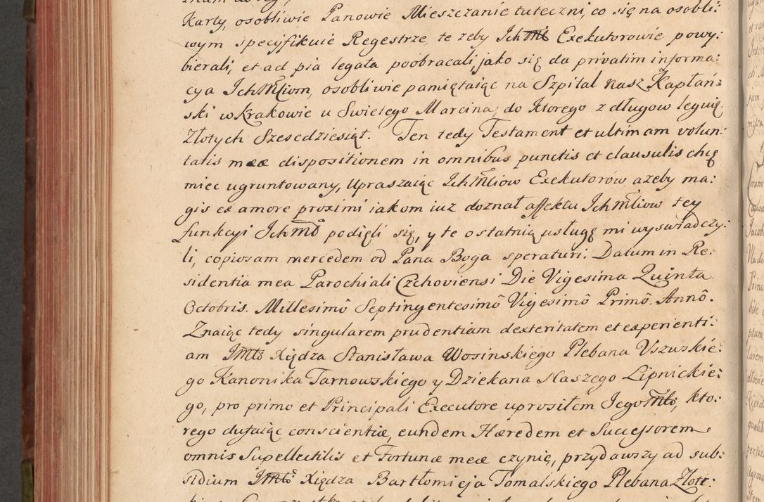 Zdjęcie nr 535 dla obiektu archiwalnego: Acta actorum episcopalium R. D. Constantini Feliciani in Szaniawy Szaniawski, episcopi Cracoviensis, ducis Severiae per annos 1720 - 1723 conscripta. Volumen I