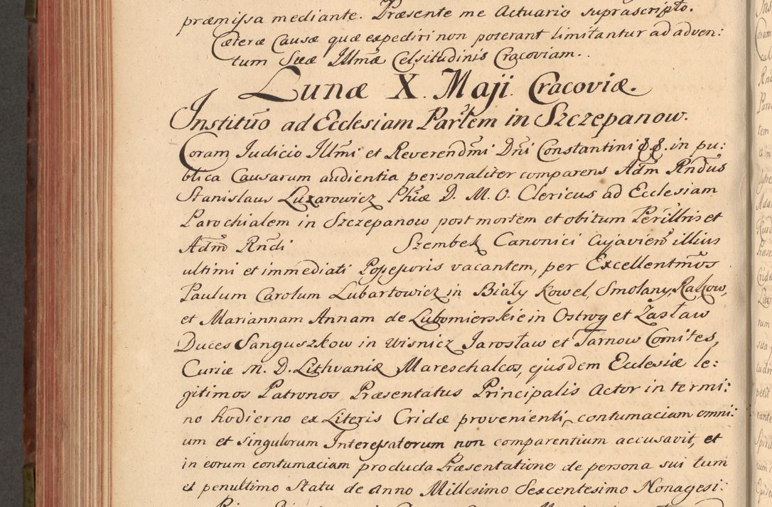 Zdjęcie nr 531 dla obiektu archiwalnego: Acta actorum episcopalium R. D. Constantini Feliciani in Szaniawy Szaniawski, episcopi Cracoviensis, ducis Severiae per annos 1720 - 1723 conscripta. Volumen I