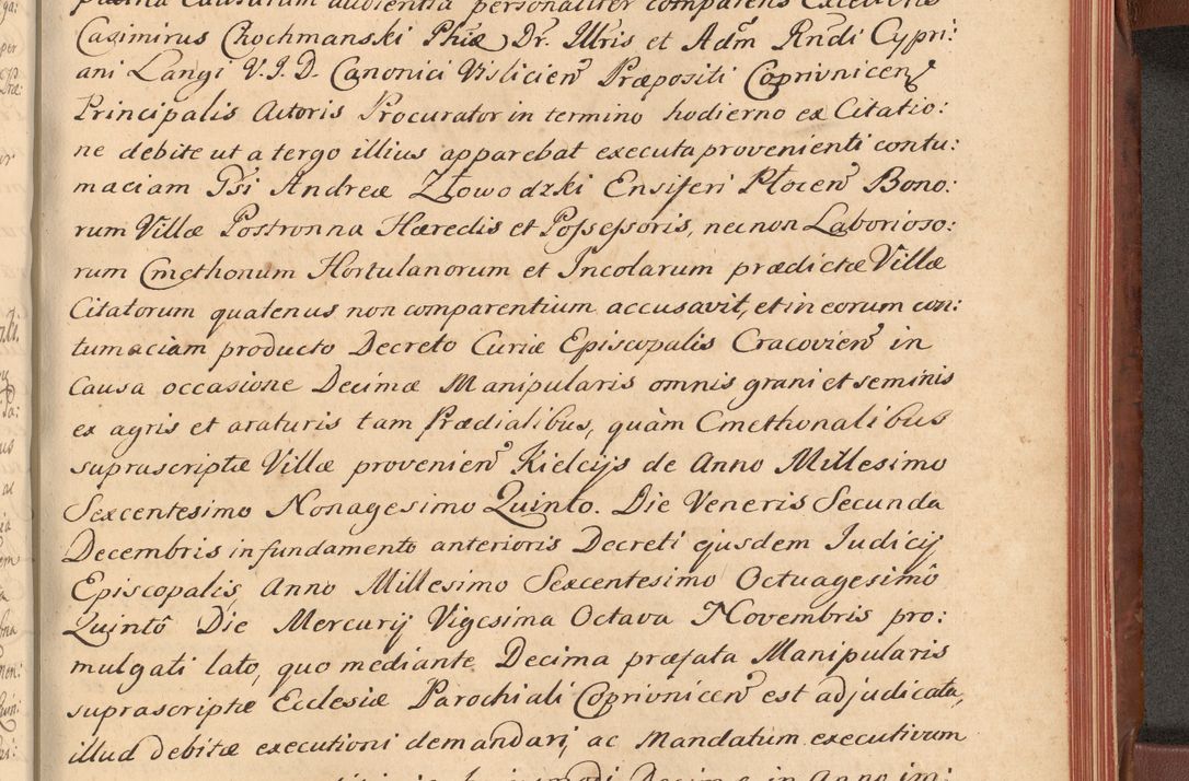 Zdjęcie nr 530 dla obiektu archiwalnego: Acta actorum episcopalium R. D. Constantini Feliciani in Szaniawy Szaniawski, episcopi Cracoviensis, ducis Severiae per annos 1720 - 1723 conscripta. Volumen I