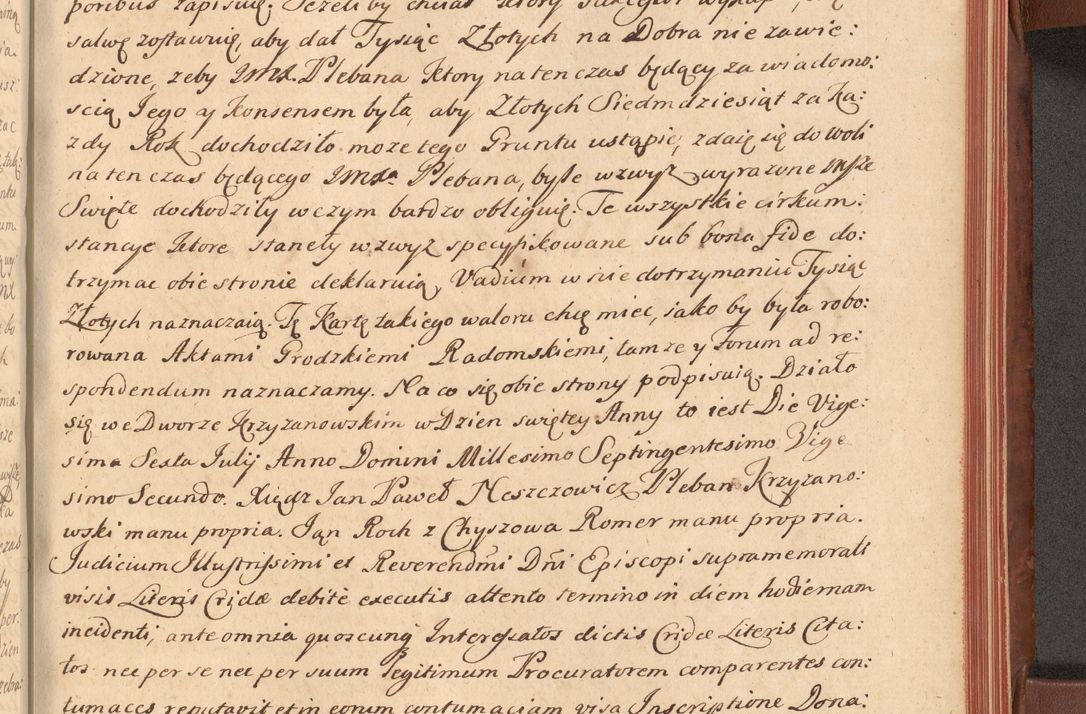 Zdjęcie nr 528 dla obiektu archiwalnego: Acta actorum episcopalium R. D. Constantini Feliciani in Szaniawy Szaniawski, episcopi Cracoviensis, ducis Severiae per annos 1720 - 1723 conscripta. Volumen I
