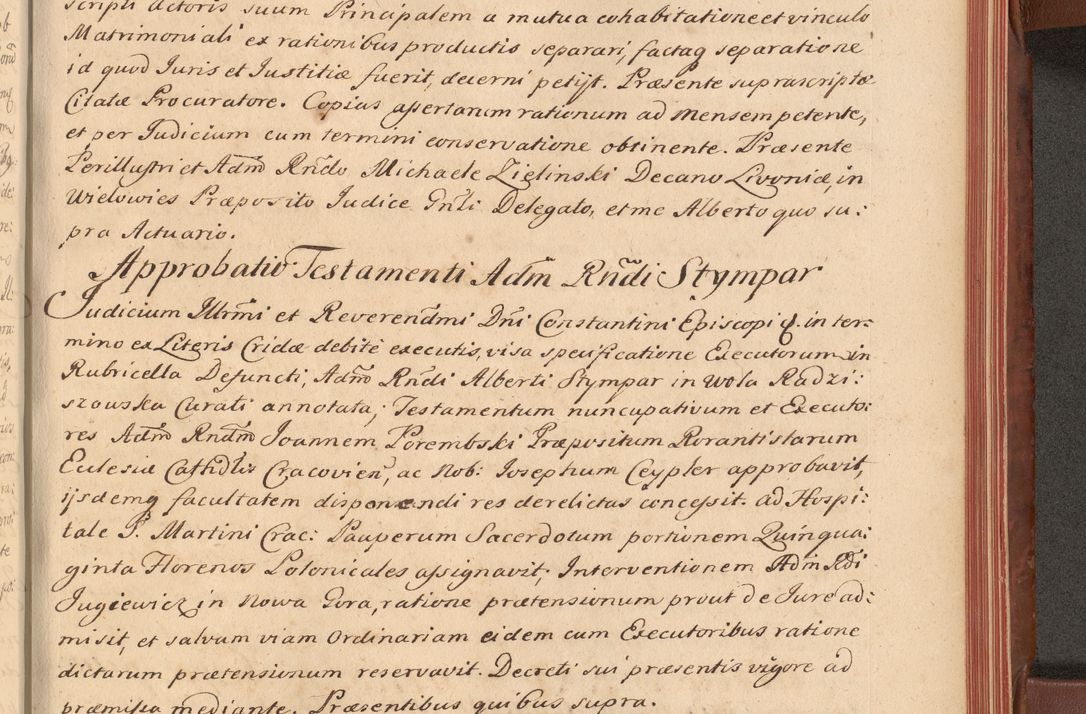 Zdjęcie nr 524 dla obiektu archiwalnego: Acta actorum episcopalium R. D. Constantini Feliciani in Szaniawy Szaniawski, episcopi Cracoviensis, ducis Severiae per annos 1720 - 1723 conscripta. Volumen I