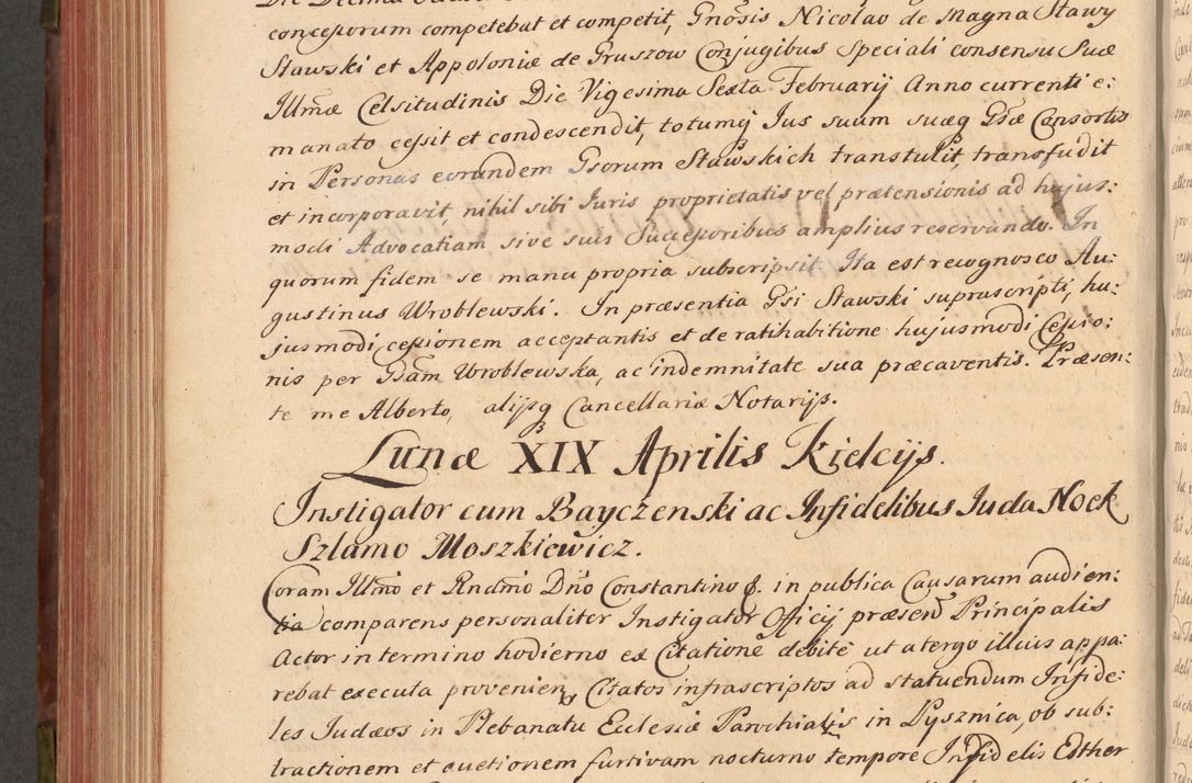 Zdjęcie nr 521 dla obiektu archiwalnego: Acta actorum episcopalium R. D. Constantini Feliciani in Szaniawy Szaniawski, episcopi Cracoviensis, ducis Severiae per annos 1720 - 1723 conscripta. Volumen I