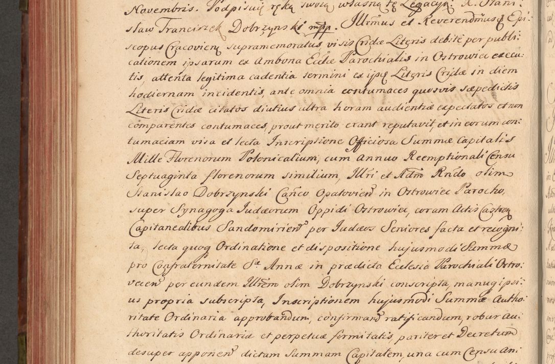Zdjęcie nr 519 dla obiektu archiwalnego: Acta actorum episcopalium R. D. Constantini Feliciani in Szaniawy Szaniawski, episcopi Cracoviensis, ducis Severiae per annos 1720 - 1723 conscripta. Volumen I