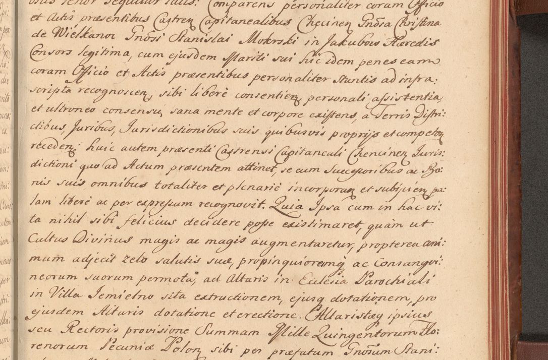 Zdjęcie nr 508 dla obiektu archiwalnego: Acta actorum episcopalium R. D. Constantini Feliciani in Szaniawy Szaniawski, episcopi Cracoviensis, ducis Severiae per annos 1720 - 1723 conscripta. Volumen I