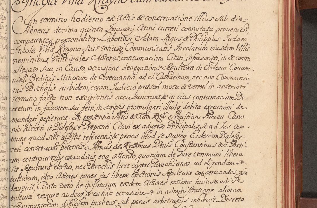 Zdjęcie nr 496 dla obiektu archiwalnego: Acta actorum episcopalium R. D. Constantini Feliciani in Szaniawy Szaniawski, episcopi Cracoviensis, ducis Severiae per annos 1720 - 1723 conscripta. Volumen I