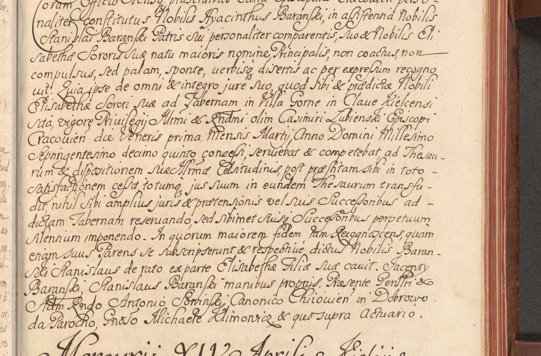 Zdjęcie nr 494 dla obiektu archiwalnego: Acta actorum episcopalium R. D. Constantini Feliciani in Szaniawy Szaniawski, episcopi Cracoviensis, ducis Severiae per annos 1720 - 1723 conscripta. Volumen I
