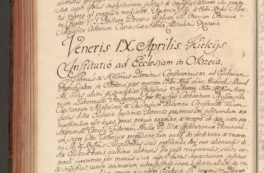 Zdjęcie nr 493 dla obiektu archiwalnego: Acta actorum episcopalium R. D. Constantini Feliciani in Szaniawy Szaniawski, episcopi Cracoviensis, ducis Severiae per annos 1720 - 1723 conscripta. Volumen I