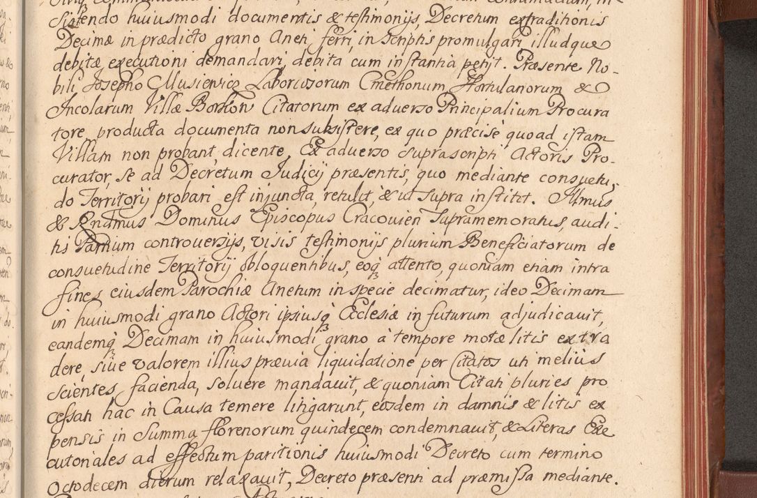 Zdjęcie nr 484 dla obiektu archiwalnego: Acta actorum episcopalium R. D. Constantini Feliciani in Szaniawy Szaniawski, episcopi Cracoviensis, ducis Severiae per annos 1720 - 1723 conscripta. Volumen I