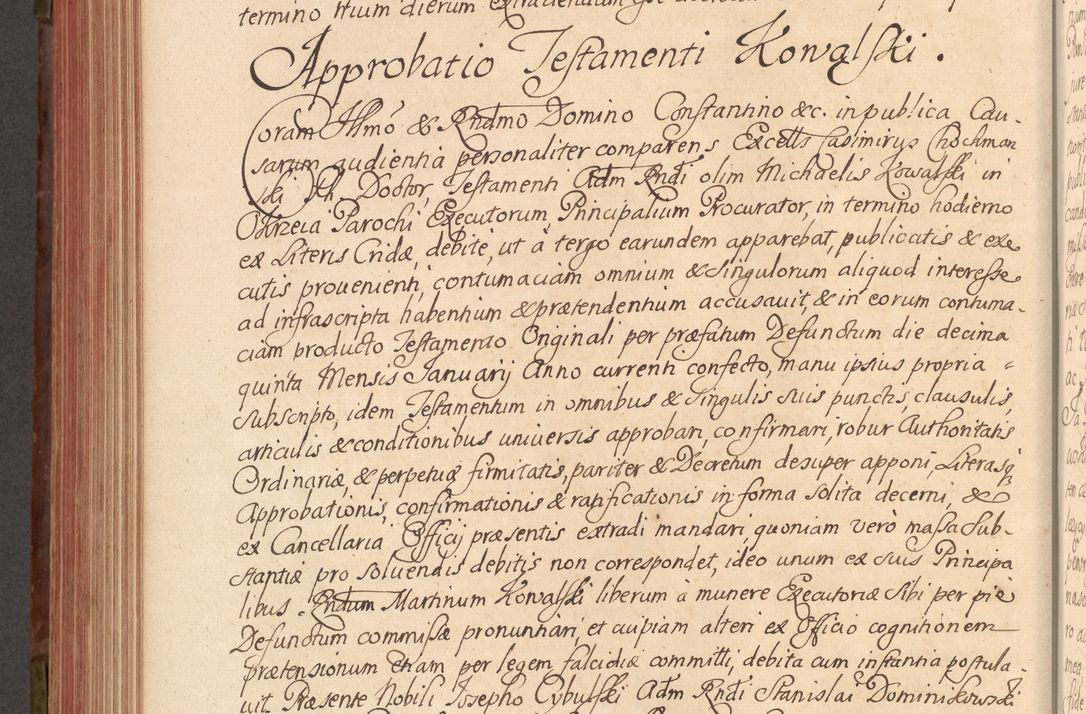 Zdjęcie nr 485 dla obiektu archiwalnego: Acta actorum episcopalium R. D. Constantini Feliciani in Szaniawy Szaniawski, episcopi Cracoviensis, ducis Severiae per annos 1720 - 1723 conscripta. Volumen I