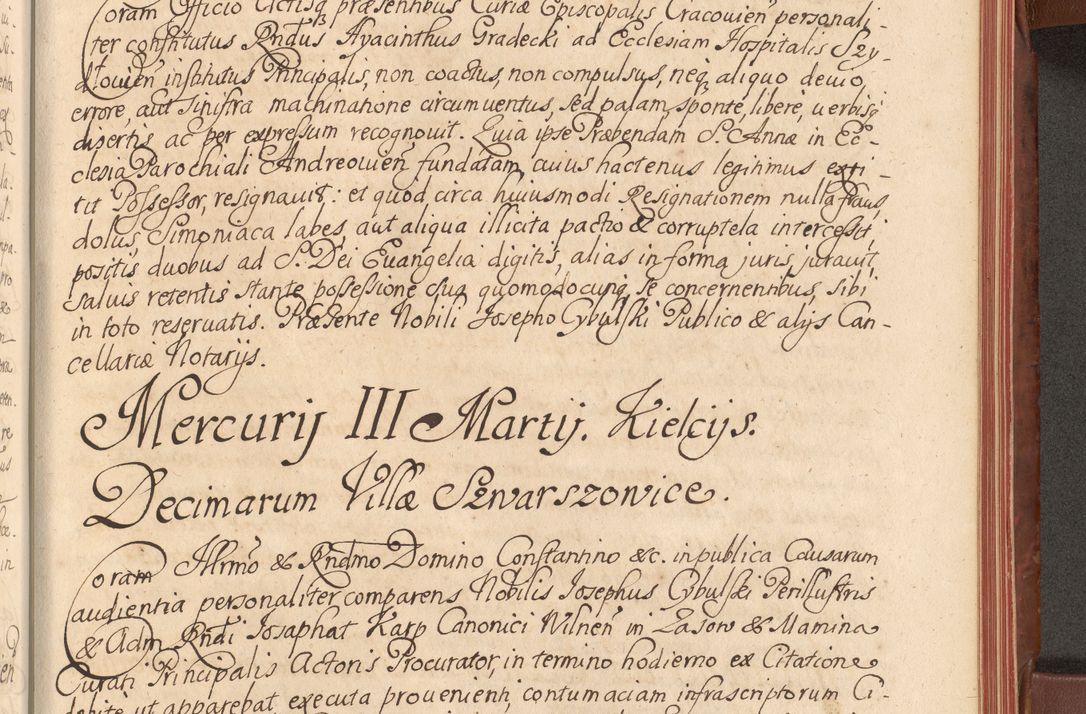Zdjęcie nr 482 dla obiektu archiwalnego: Acta actorum episcopalium R. D. Constantini Feliciani in Szaniawy Szaniawski, episcopi Cracoviensis, ducis Severiae per annos 1720 - 1723 conscripta. Volumen I