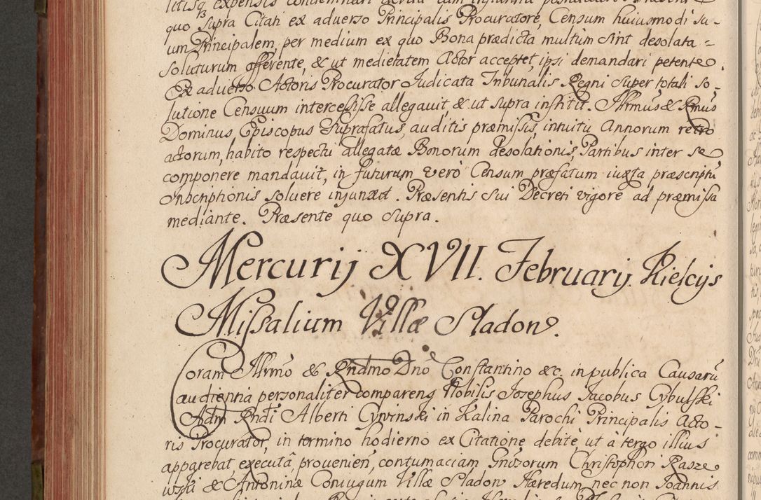 Zdjęcie nr 469 dla obiektu archiwalnego: Acta actorum episcopalium R. D. Constantini Feliciani in Szaniawy Szaniawski, episcopi Cracoviensis, ducis Severiae per annos 1720 - 1723 conscripta. Volumen I