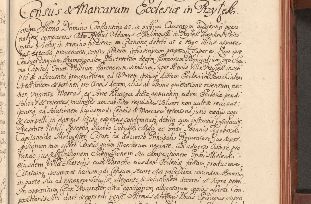 Zdjęcie nr 466 dla obiektu archiwalnego: Acta actorum episcopalium R. D. Constantini Feliciani in Szaniawy Szaniawski, episcopi Cracoviensis, ducis Severiae per annos 1720 - 1723 conscripta. Volumen I