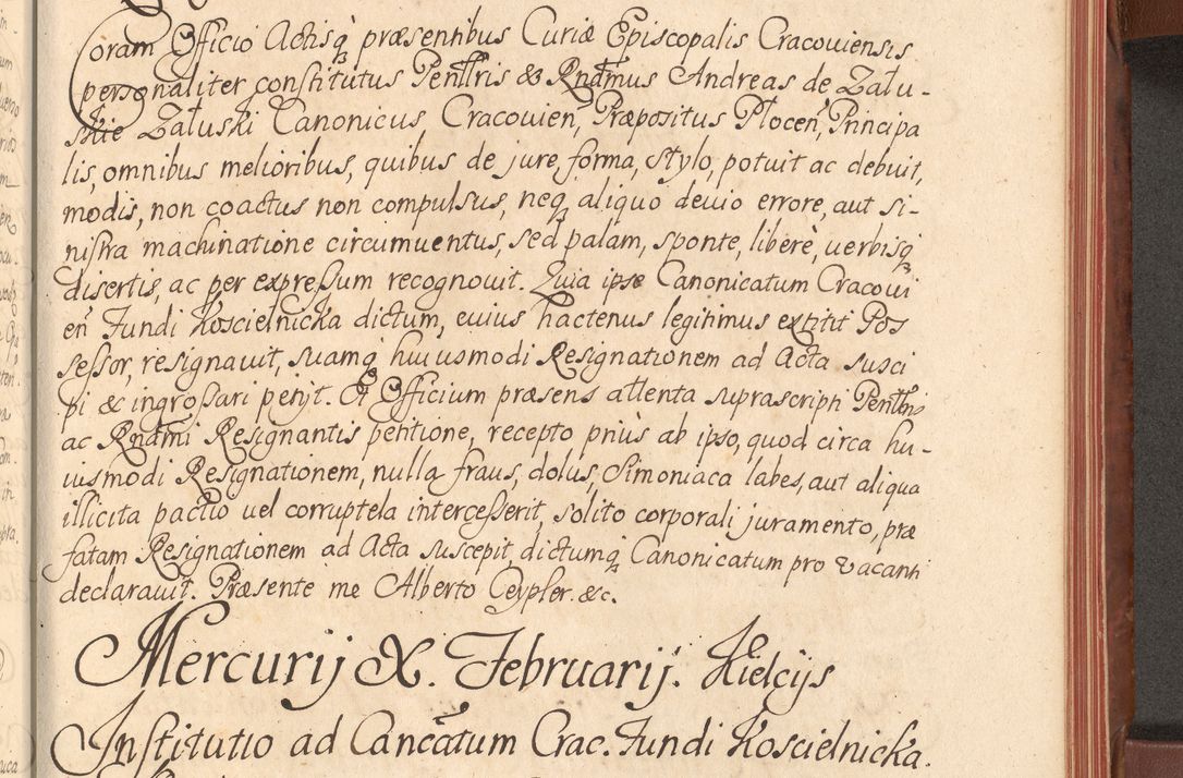 Zdjęcie nr 464 dla obiektu archiwalnego: Acta actorum episcopalium R. D. Constantini Feliciani in Szaniawy Szaniawski, episcopi Cracoviensis, ducis Severiae per annos 1720 - 1723 conscripta. Volumen I