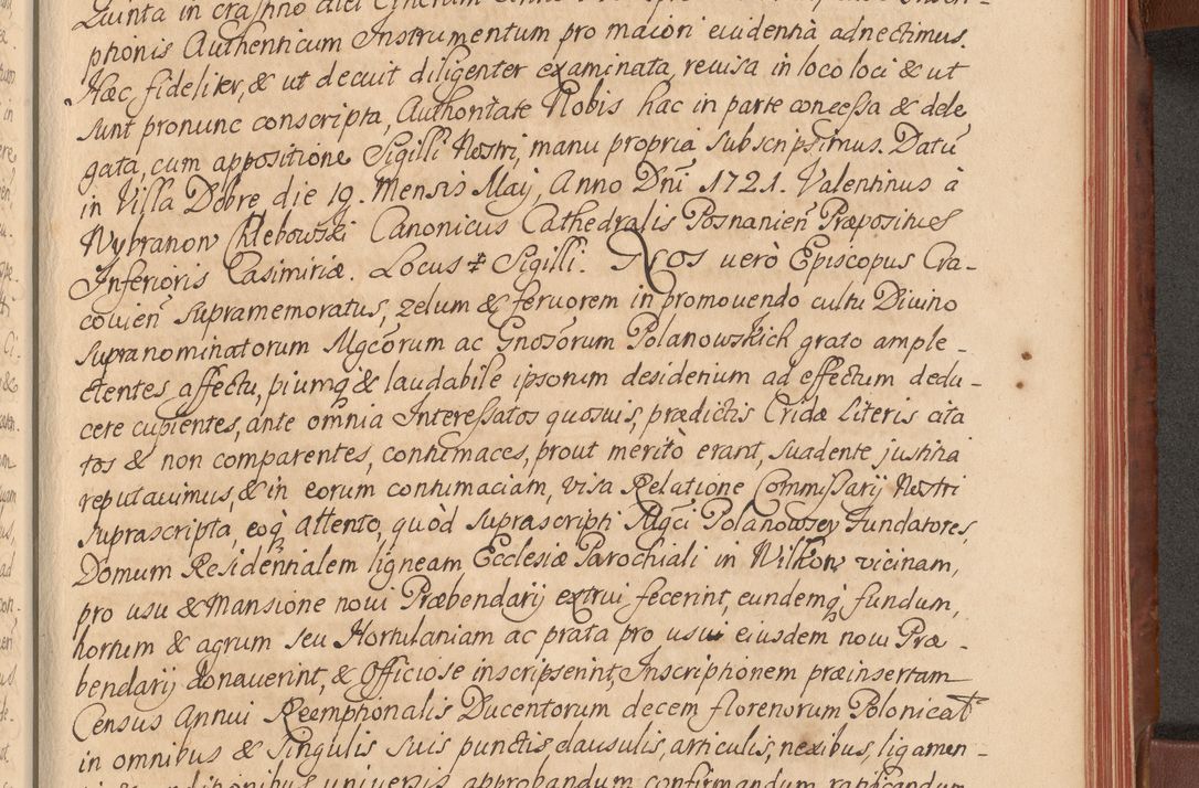 Zdjęcie nr 456 dla obiektu archiwalnego: Acta actorum episcopalium R. D. Constantini Feliciani in Szaniawy Szaniawski, episcopi Cracoviensis, ducis Severiae per annos 1720 - 1723 conscripta. Volumen I