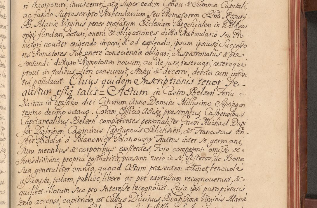 Zdjęcie nr 452 dla obiektu archiwalnego: Acta actorum episcopalium R. D. Constantini Feliciani in Szaniawy Szaniawski, episcopi Cracoviensis, ducis Severiae per annos 1720 - 1723 conscripta. Volumen I