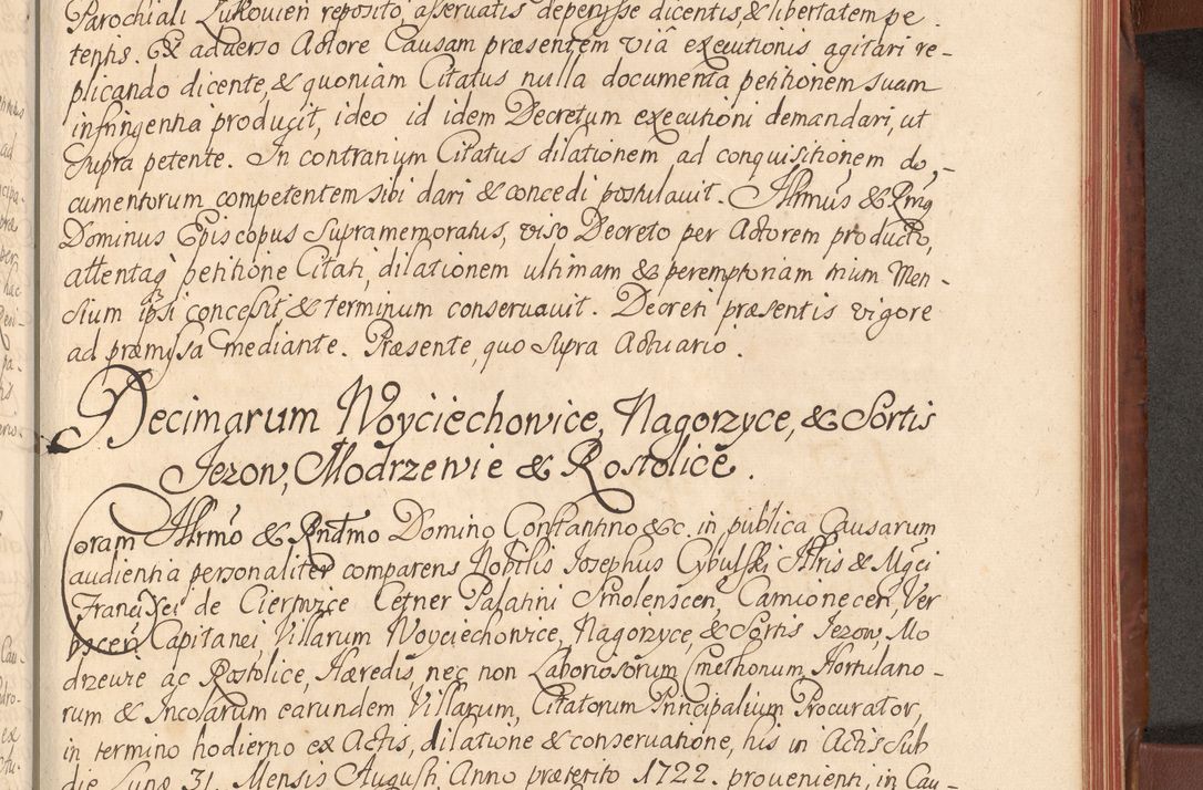 Zdjęcie nr 446 dla obiektu archiwalnego: Acta actorum episcopalium R. D. Constantini Feliciani in Szaniawy Szaniawski, episcopi Cracoviensis, ducis Severiae per annos 1720 - 1723 conscripta. Volumen I