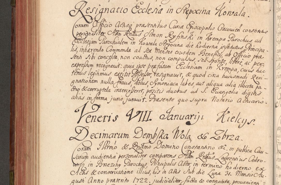 Zdjęcie nr 445 dla obiektu archiwalnego: Acta actorum episcopalium R. D. Constantini Feliciani in Szaniawy Szaniawski, episcopi Cracoviensis, ducis Severiae per annos 1720 - 1723 conscripta. Volumen I