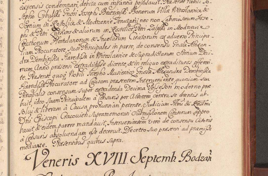 Zdjęcie nr 430 dla obiektu archiwalnego: Acta actorum episcopalium R. D. Constantini Feliciani in Szaniawy Szaniawski, episcopi Cracoviensis, ducis Severiae per annos 1720 - 1723 conscripta. Volumen I