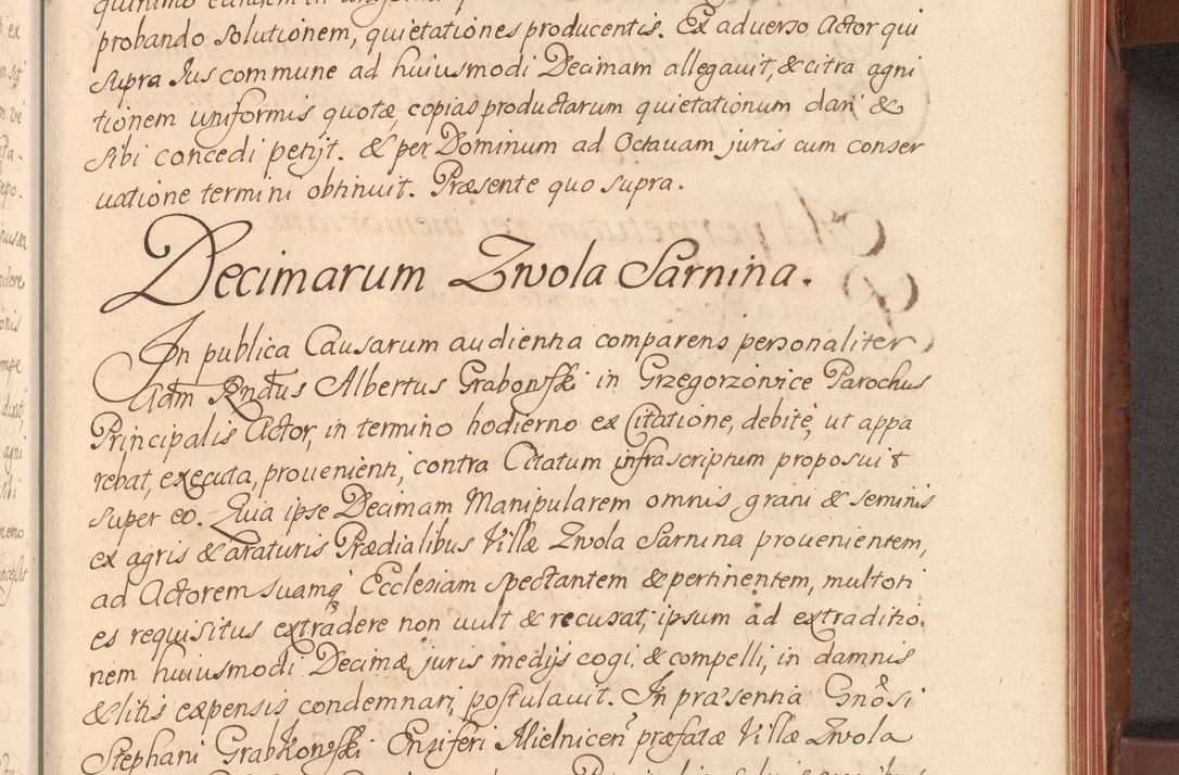 Zdjęcie nr 418 dla obiektu archiwalnego: Acta actorum episcopalium R. D. Constantini Feliciani in Szaniawy Szaniawski, episcopi Cracoviensis, ducis Severiae per annos 1720 - 1723 conscripta. Volumen I